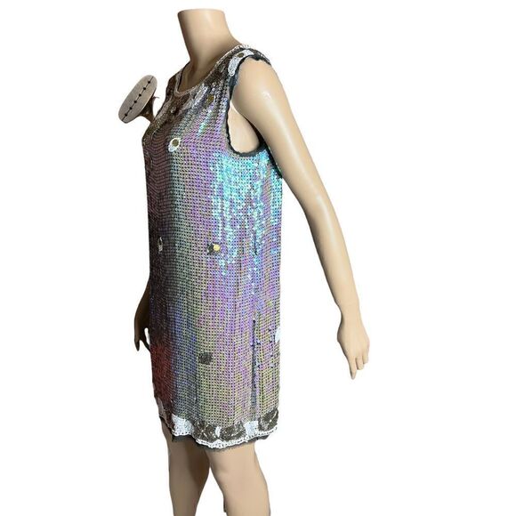 Meghan LA sequined beaded boho dress tunic - Picture 2 of 15